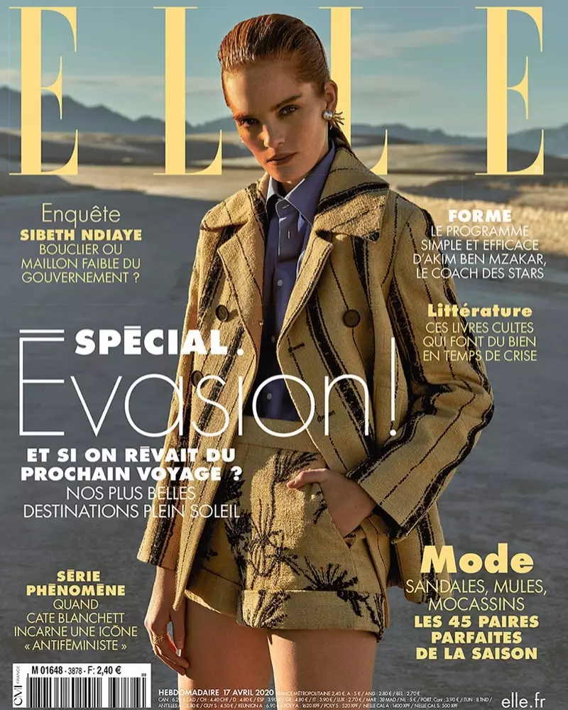 Alexina Graham omearmet Desert Style foar ELLE Frankryk