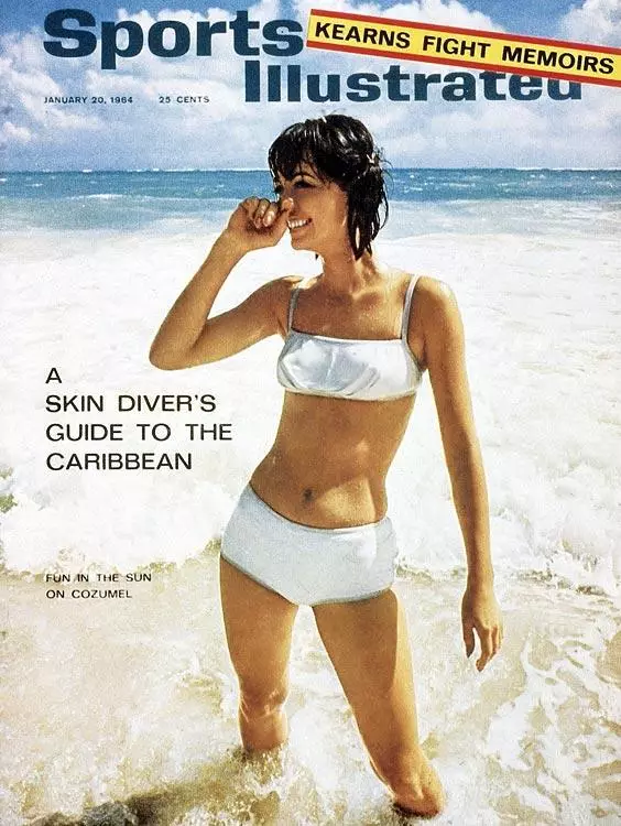 جلد لباس شنا بابت مارچ در Sports Illustrated Swimsuit Edition 1964