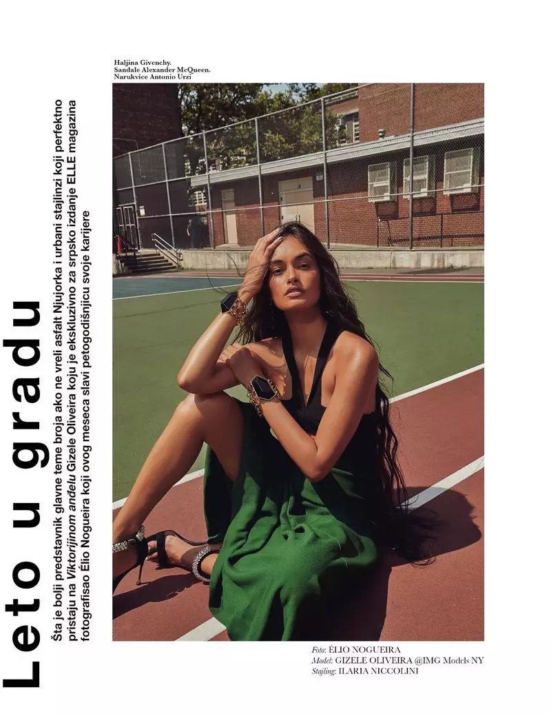 U-Gizele Oliveira Amamodeli Izitayela Ze-Sporty Glam ze-ELLE Serbia