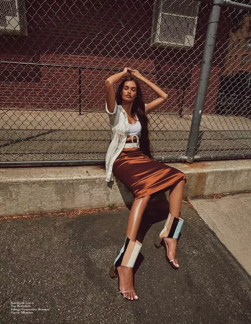 Gizele Oliveira Models Sporty Glam Styles for ELLE Serbia