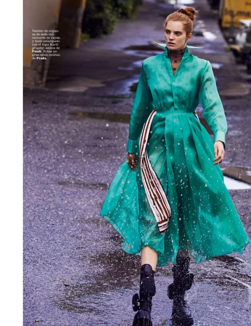 Alexina Graham Nyoba Fashion Statement kanggo Marie Claire Spanyol