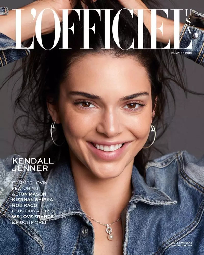 Kendall Jenner, L'Officiel'deki Yakın Çekimine Hazırlanıyor