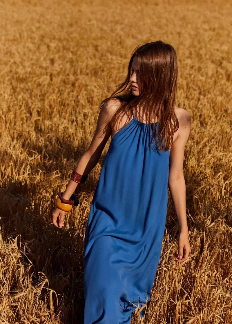 Рокля Mango Halter Neck