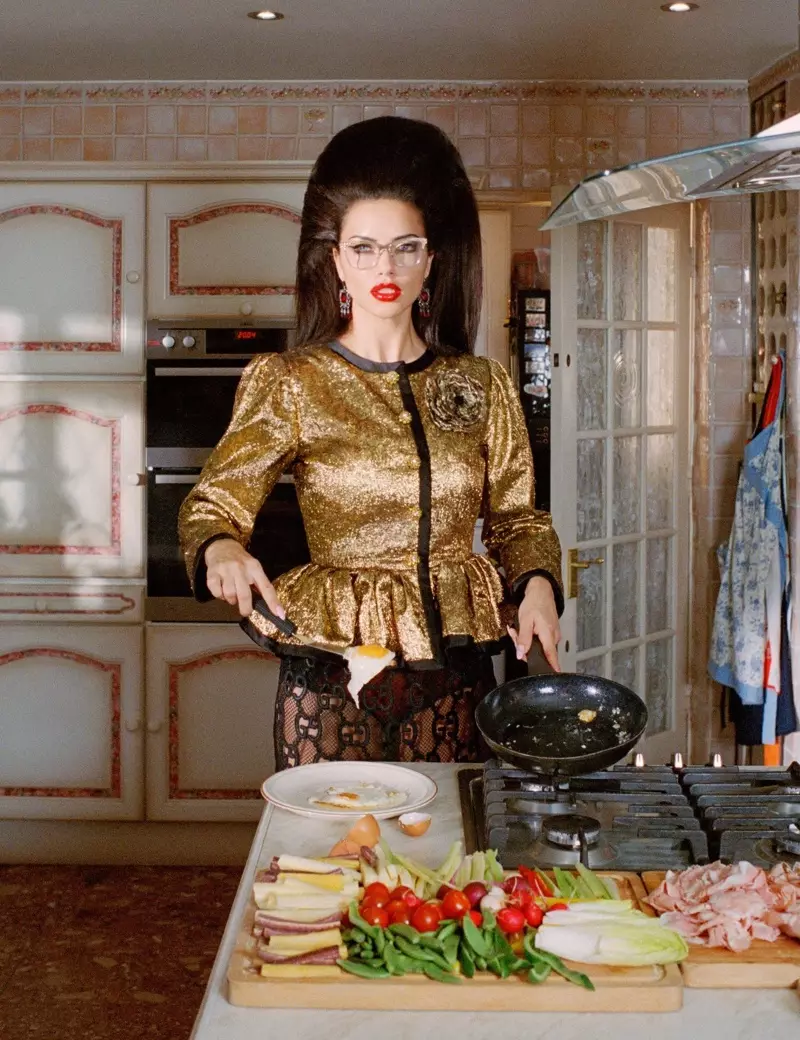 Adriana Lima | W Magazine | Housewife Fashion Editorial