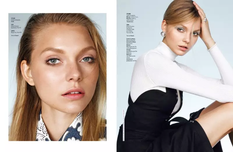 Maja Brodin สวมความงามที่สะดุดตาสำหรับ Marie Claire Latin America