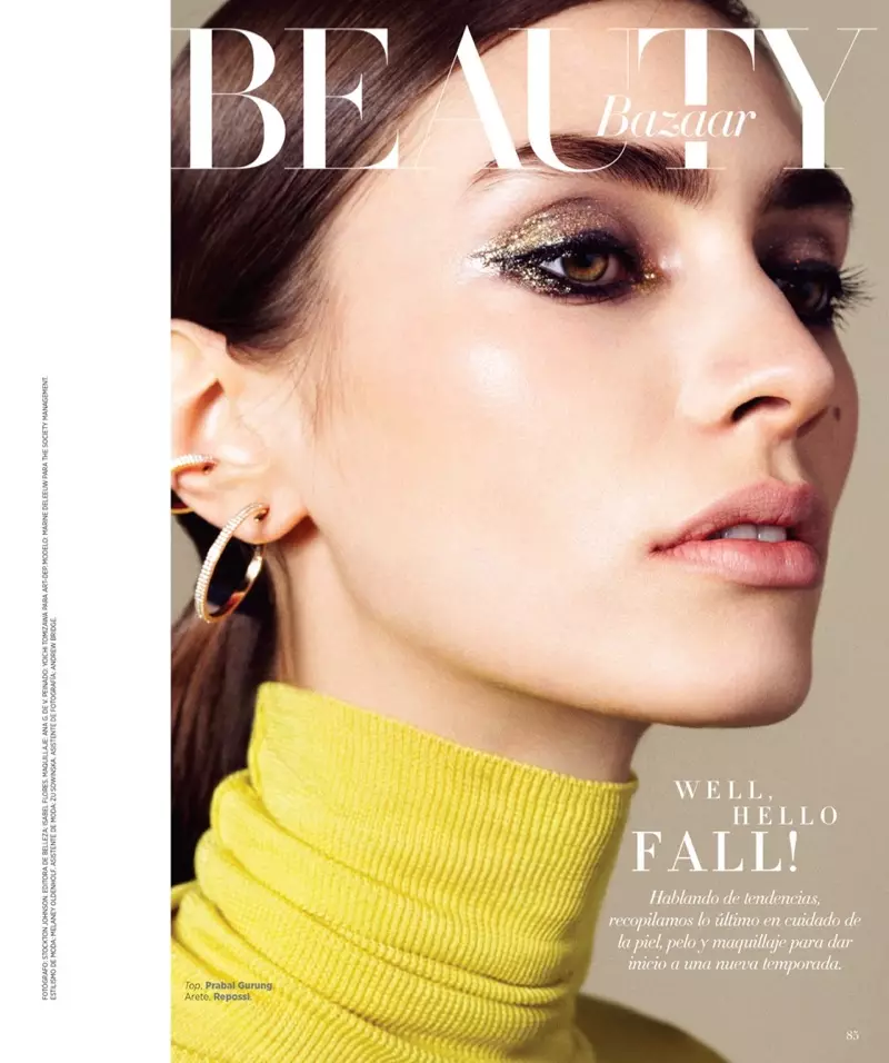 Marine Deleeuw Sanye da Kyawun Yarinya Mai Kyau a Harper's Bazaar Latin Amurka