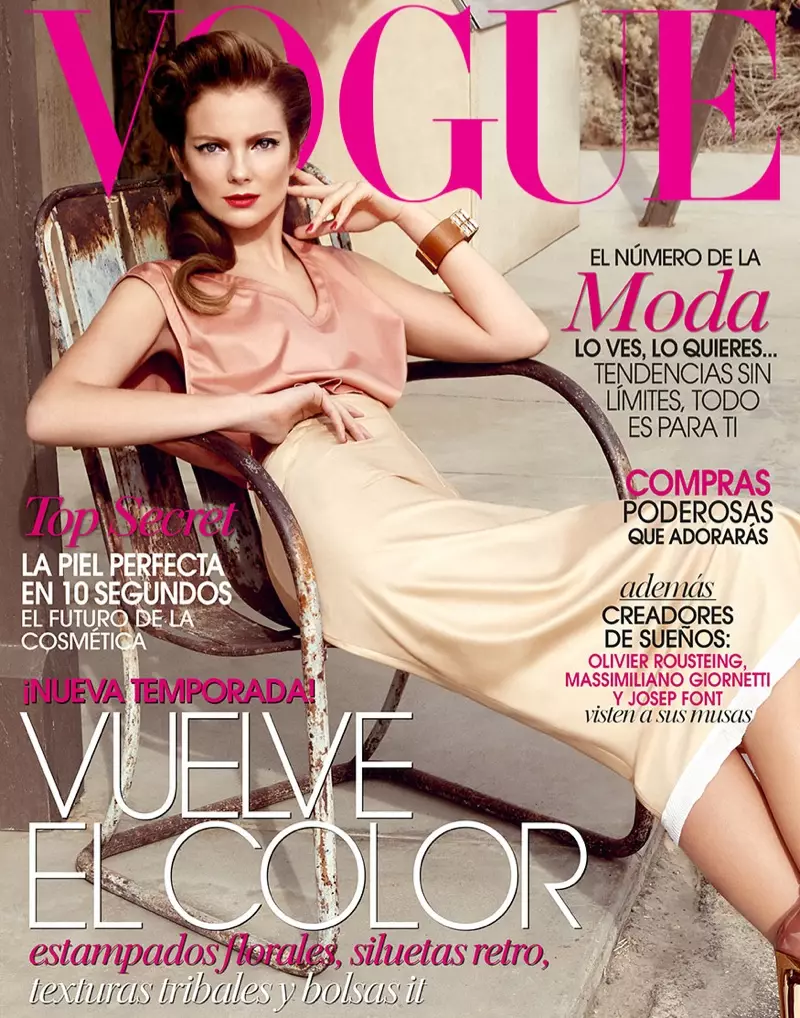 Model Eniko Mihalik oleh Yu Tsai (Sampul Vogue Mexico Maret 2014)