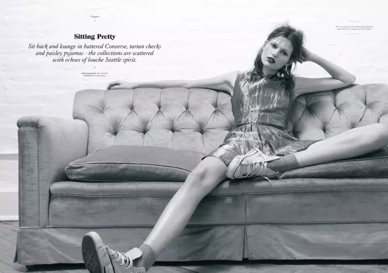 Bette Franke поддържа небрежен шик в Twin S/S Shoot 2012 на Ейми Трост