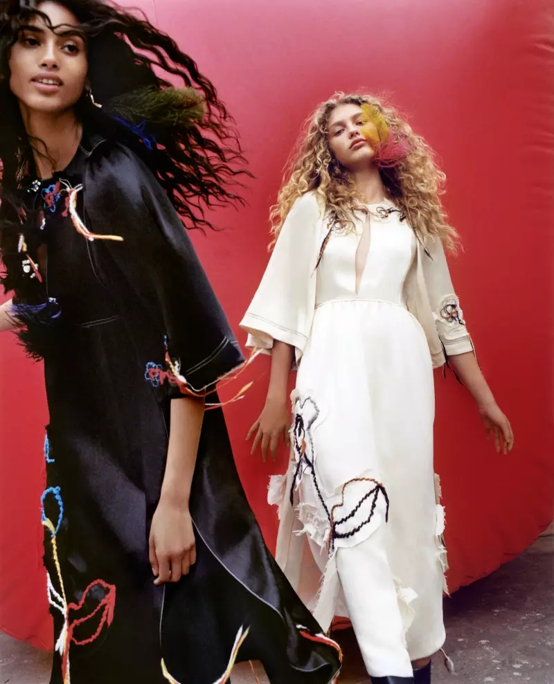 Imaan Hammam e Dorit Revelis estrelam a campanha outono-inverno 2017 de Sonia Rykiel