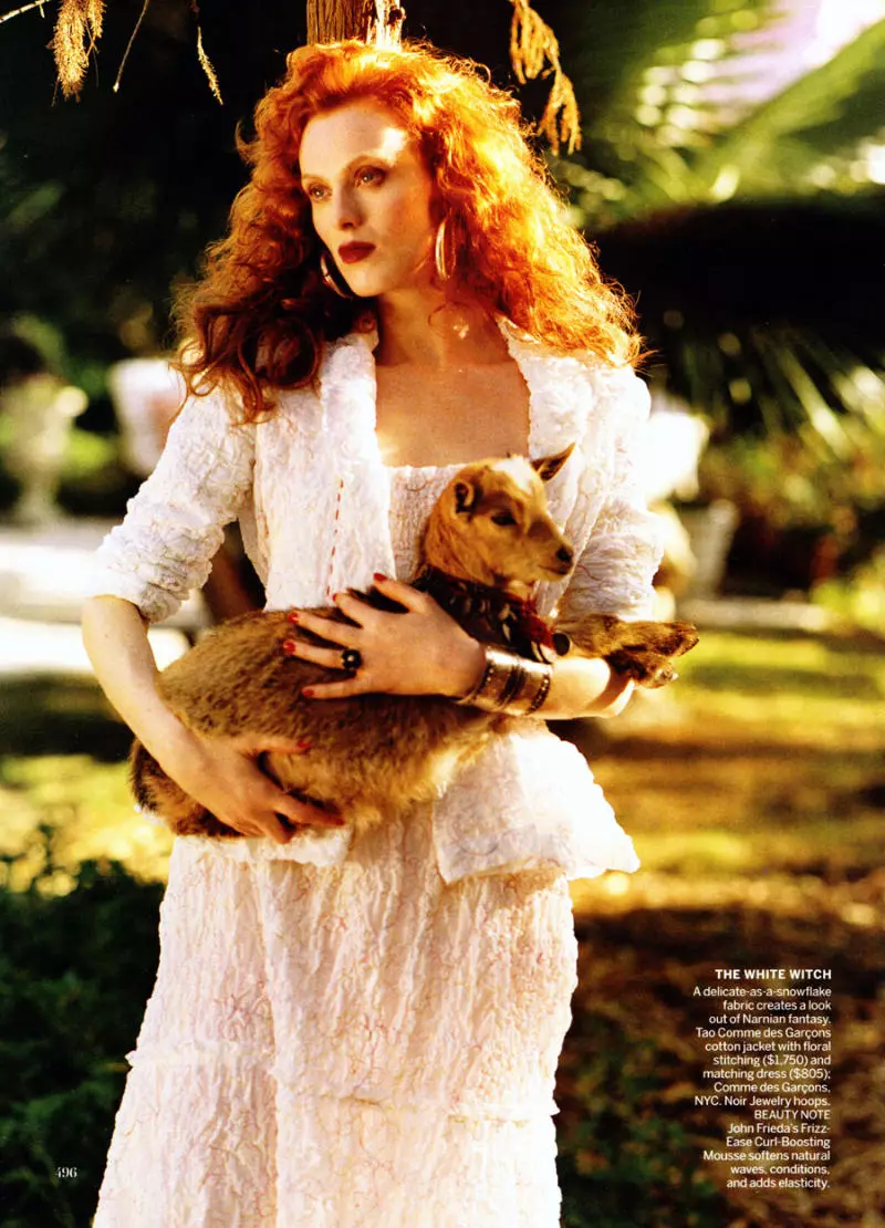 Karen Elson waxaa qoray Bruce Weber ee Vogue US Maarso 2011