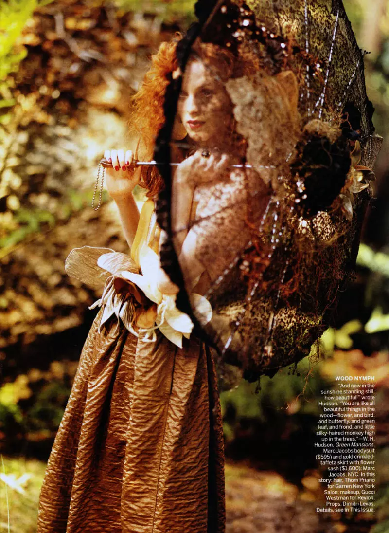 Karen Elson de Bruce Weber por Vogue US marto 2011