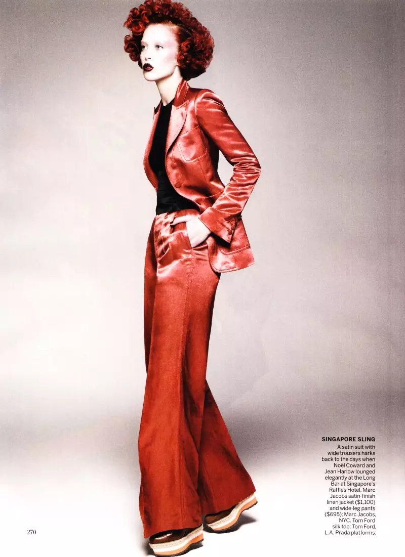 Raquel Zimmermann ni David Sims para sa Vogue US Disyembre 2010