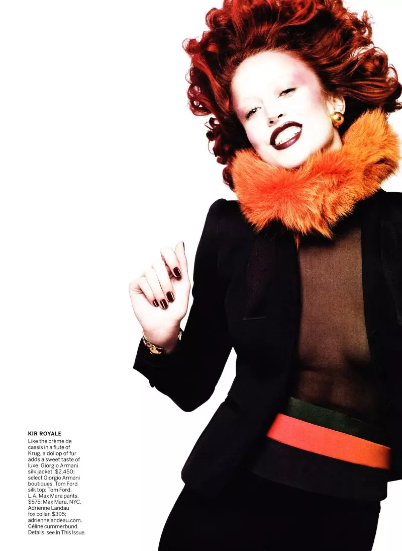 Raquel Zimmermann los ntawm David Sims rau Vogue US Kaum Ob Hlis 2010