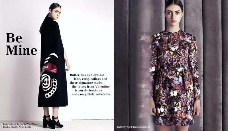 Marine Deleeuw Models Valentino Pre-Fall for Barneys