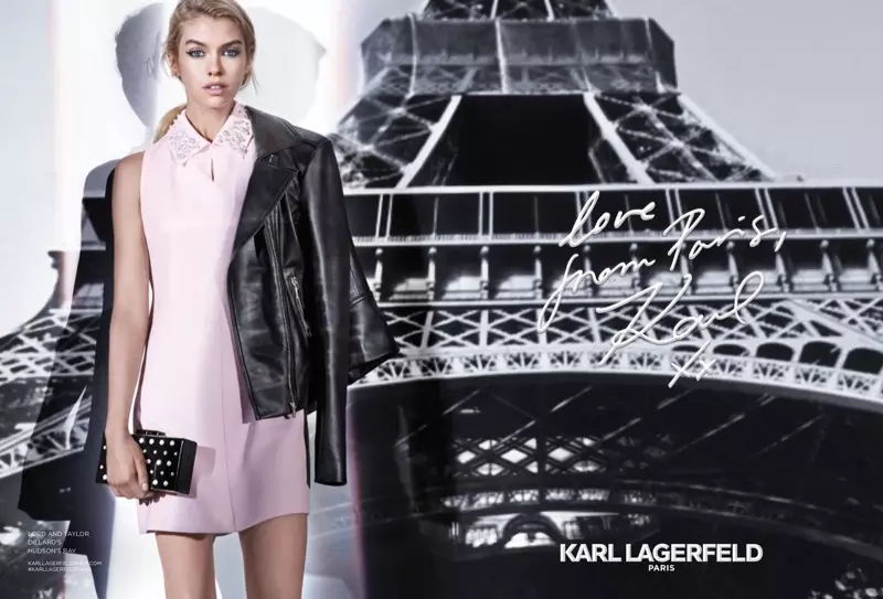Imej dari kempen pengiklanan musim luruh 2017 Karl Lagerfeld Paris