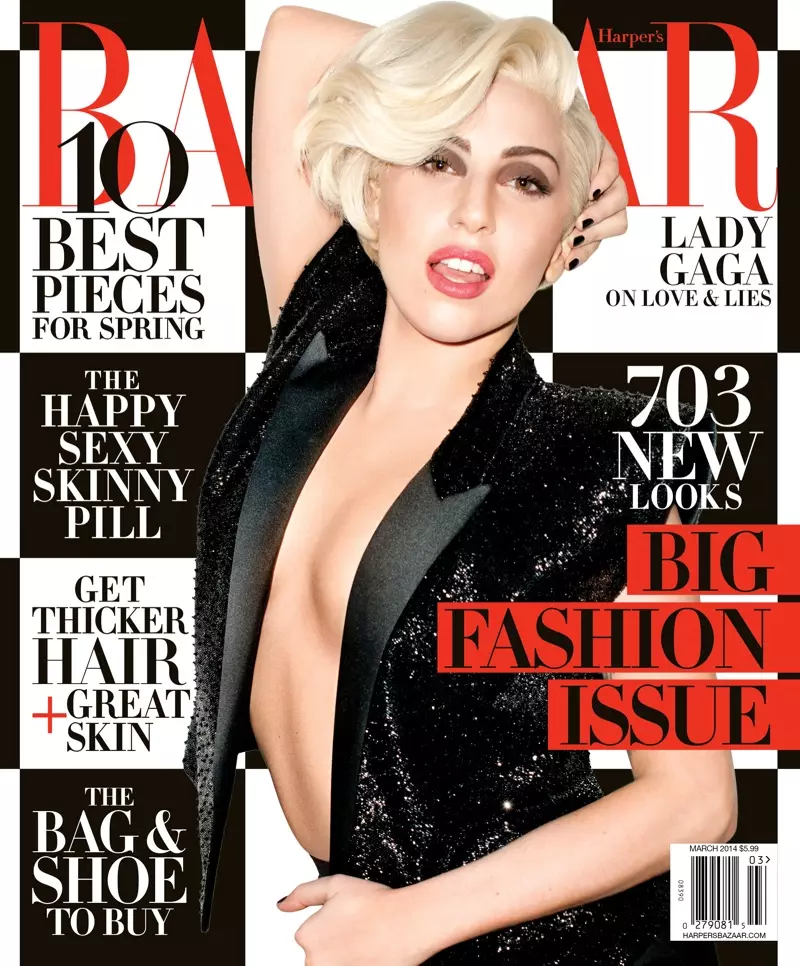 Lady Gaga covers Harper's Bazaar, praat Future of Fashion