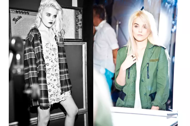 Sky Ferreira ao ambadiky ny sehatra ao amin'ny Redken Shoot