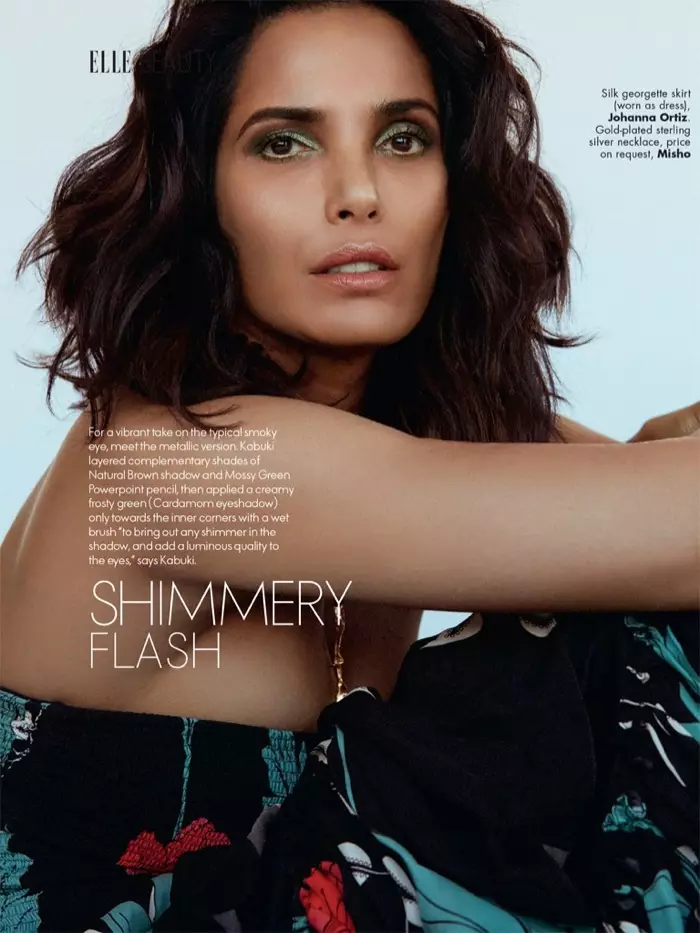 Padma Lakshmi ELLE India üçün MAC Cosmetics geyinir