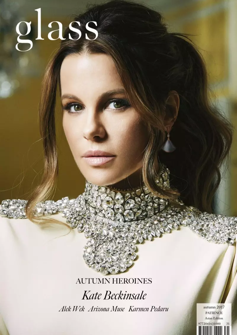 Kate Beckinsale på Glass Magazine höst-vinter 2017 omslag