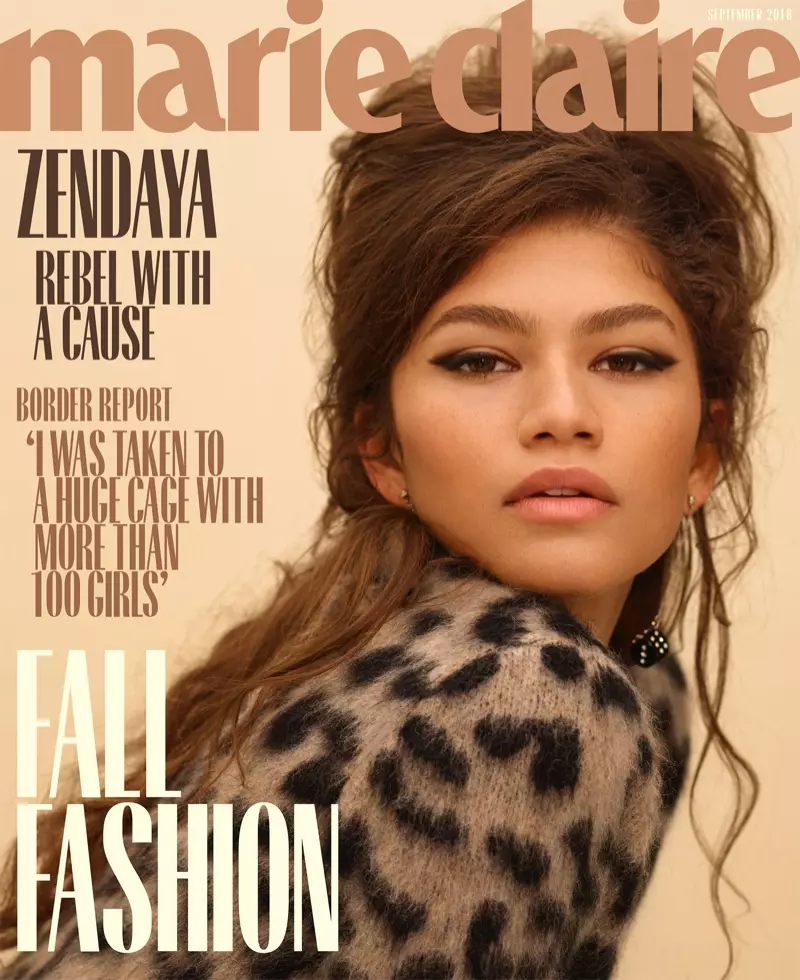 Zendaya Marie Claire USA:n syyskuun 2018 kannessa