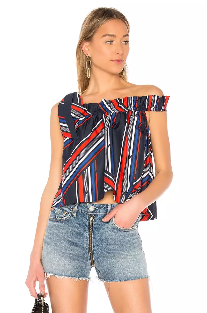 Top con volantes de algodón Tommy x Gigi $119