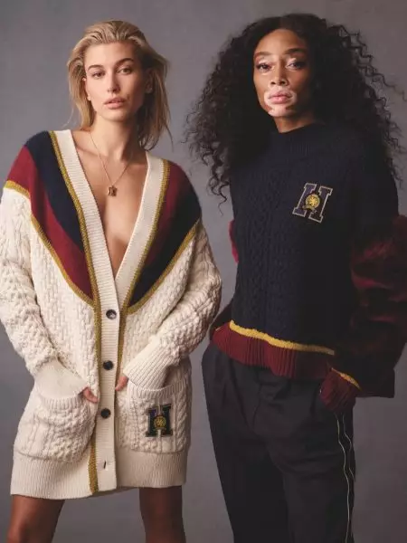 Hailey Baldwin ug Winnie Harlow Sa atubangan sa Tommy Icons Fall '18 Collection