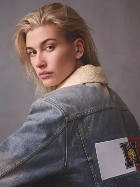 Hailey Baldwin & Winnie Harlow přední kolekce Tommy Icons Fall '18