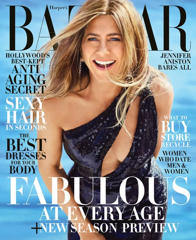 詹妮弗·安妮斯顿 (Jennifer Aniston) 登上 Harper's Bazaar US 2019 年 6 月/7 月封面