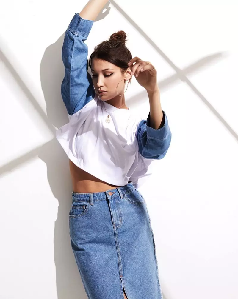 Penshoppe DenimLab 2018 پائالىيىتى ئۈچۈن Bella Hadid نى چېكىدۇ