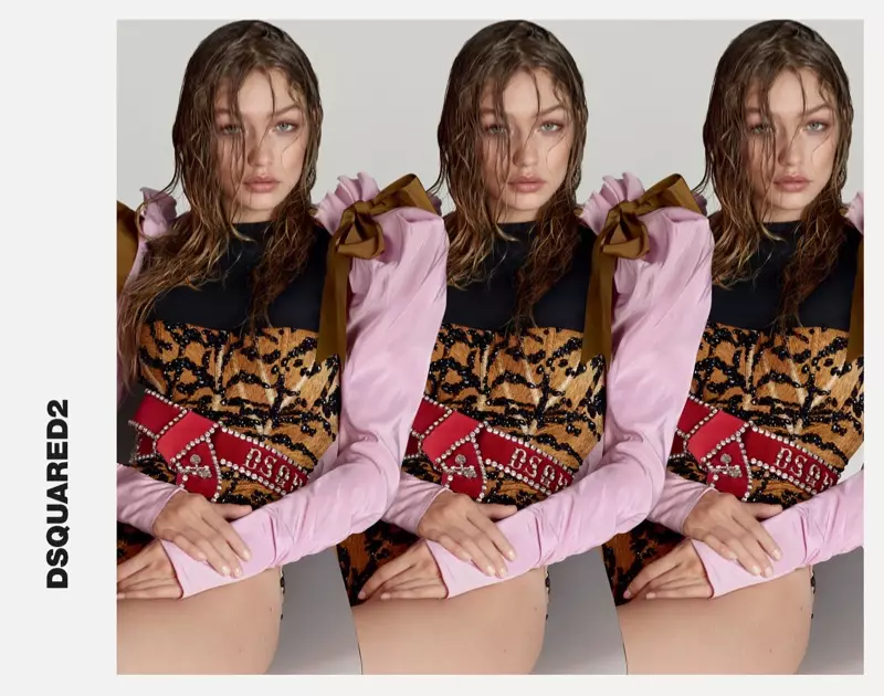 Gigi Hadid DSquared2 2017 vor / sumar herferð