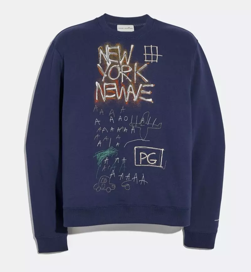 Sudadera azul de Coach x Jean-Michel Basquiat $295