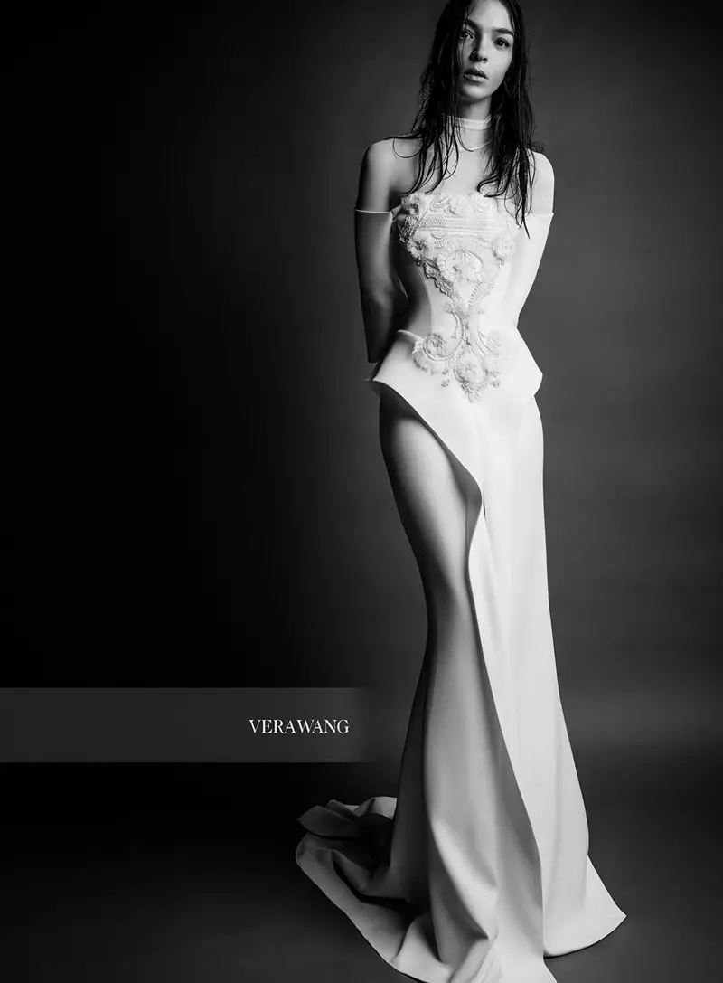 Vera Wang Bridal представила платье Edythe в весенней рекламной кампании 2018 года.