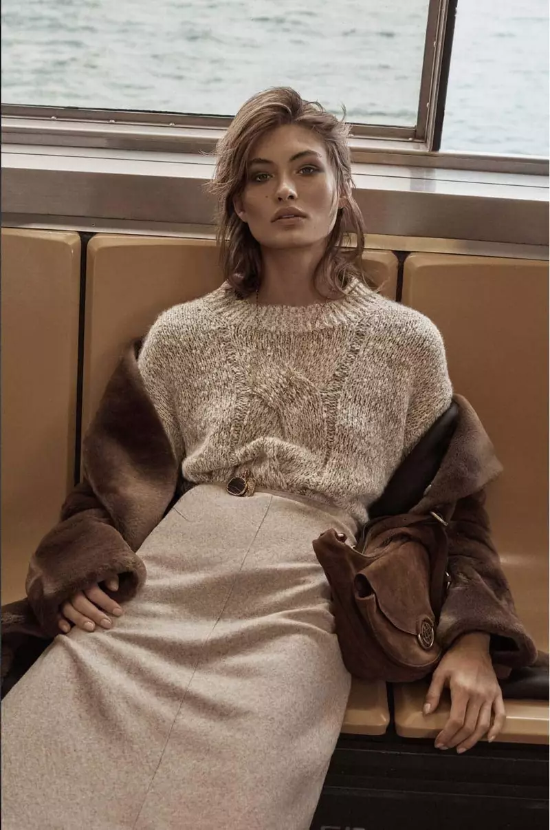 Modely tsy miandany amin'i Massimo Dutti i Grace Elizabeth