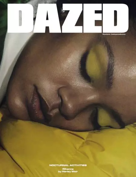 Rihanna는 Dazed Magazine에서 야간 의상을 입습니다.