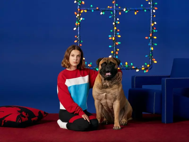 Зорка Stranger Things Мілі Бобі Браўн з'яўляецца ў святочнай кампаніі Calvin Klein