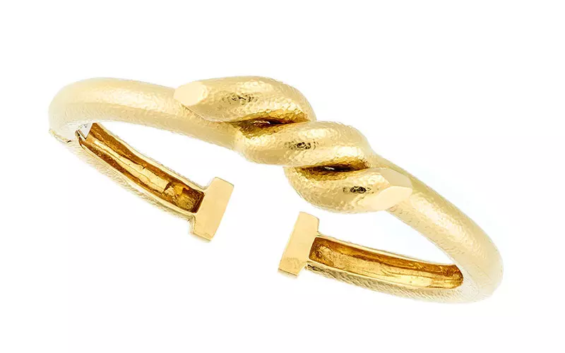 ඩේවිඩ් වෙබ් 18k Twisted Nail Cuff Bracelet