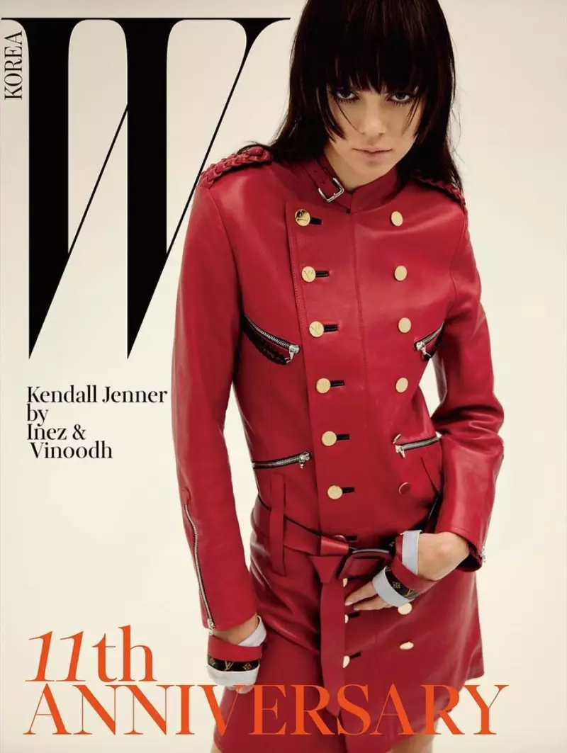 Kendall Jenner á W Korea mars 2016 Forsíðu