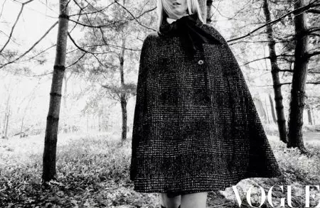 Sophie Turner Enchants in Black & White for Vogue China