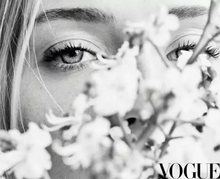 Sophie Turner Enchants in Black & White for Vogue China