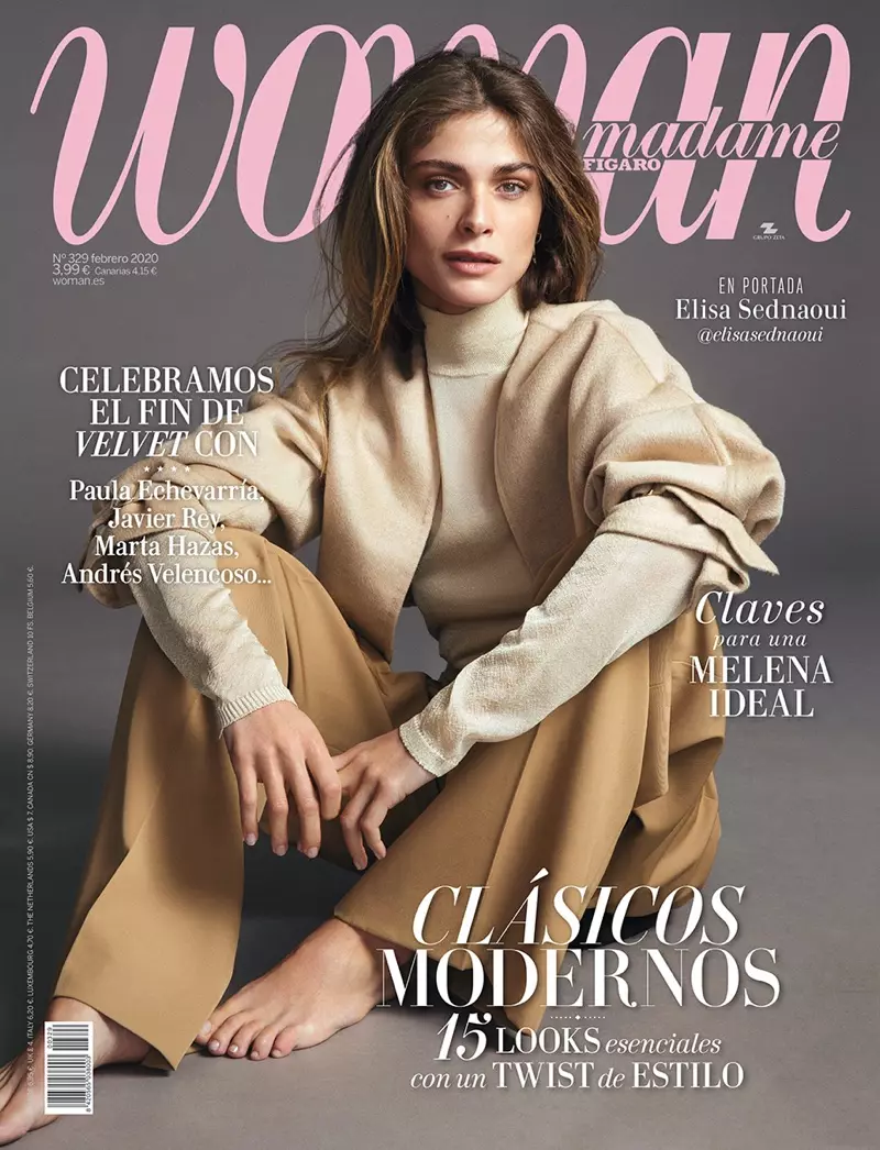 Elisa Sednaoui Models Relaxed Looks for Woman Spain