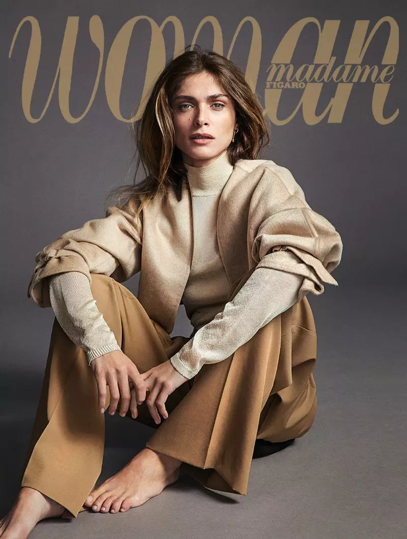 Elisa Sednaoui Models Relaxed Looks for Woman Spain