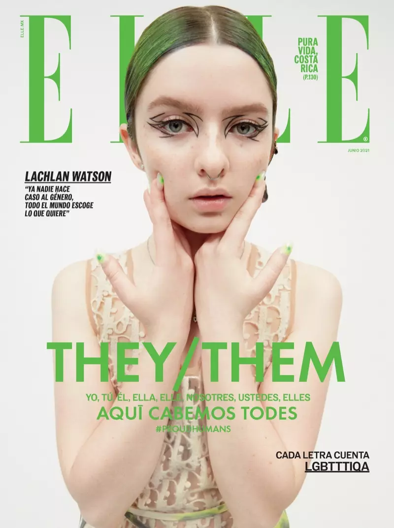 Lachlan Watson na obálke ELLE Mexico z júna 2021.