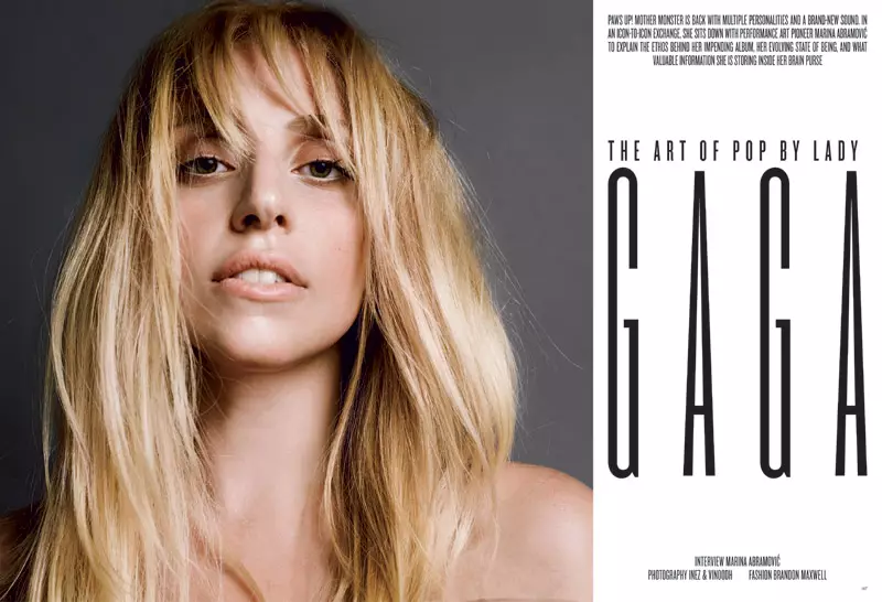 Lady Gaga acoperă revista V #85 în Saint Laurent