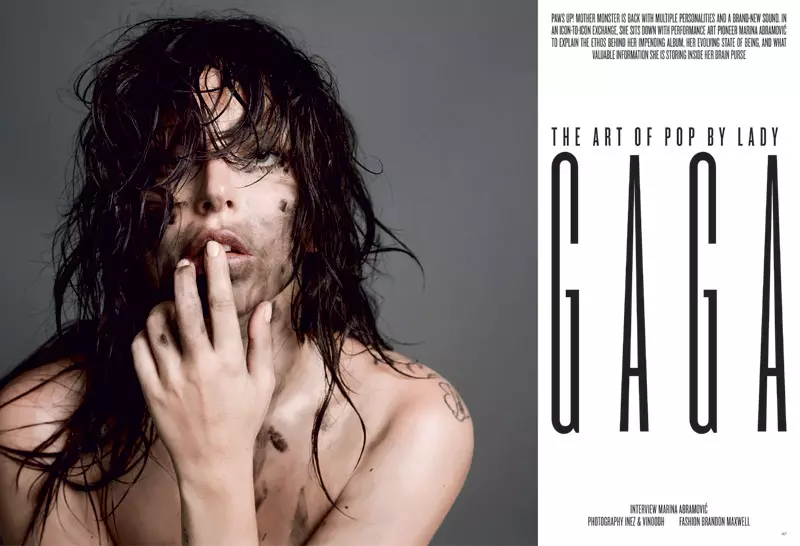 Lady Gaga는 Saint Laurent에서 V Magazine #85를 커버합니다.