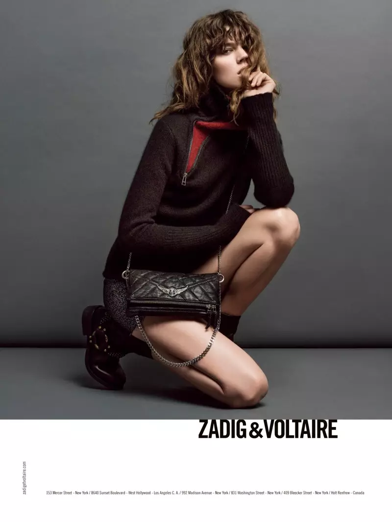 Freja Beha Erichsen Stars e Zadig & Voltaire Fall 2013 Ads