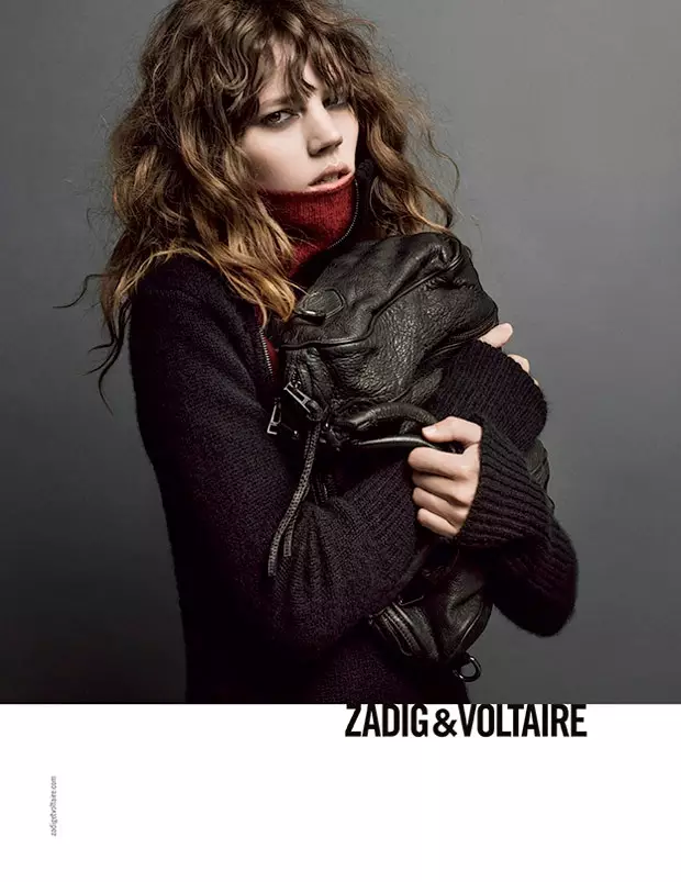 Freja Beha Erichsen Inyenyeri muri Zadig & Voltaire Yaguye 2013 Amatangazo