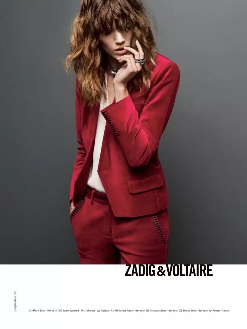 Freja Beha Erichsen מככב במודעות Zadig & Voltaire סתיו 2013