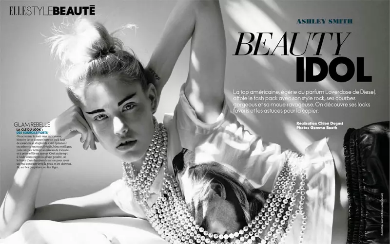 Ashley Smith yog Asmeskas Kev Zoo Nkauj rau Gemma Booth's Elle France Shoot