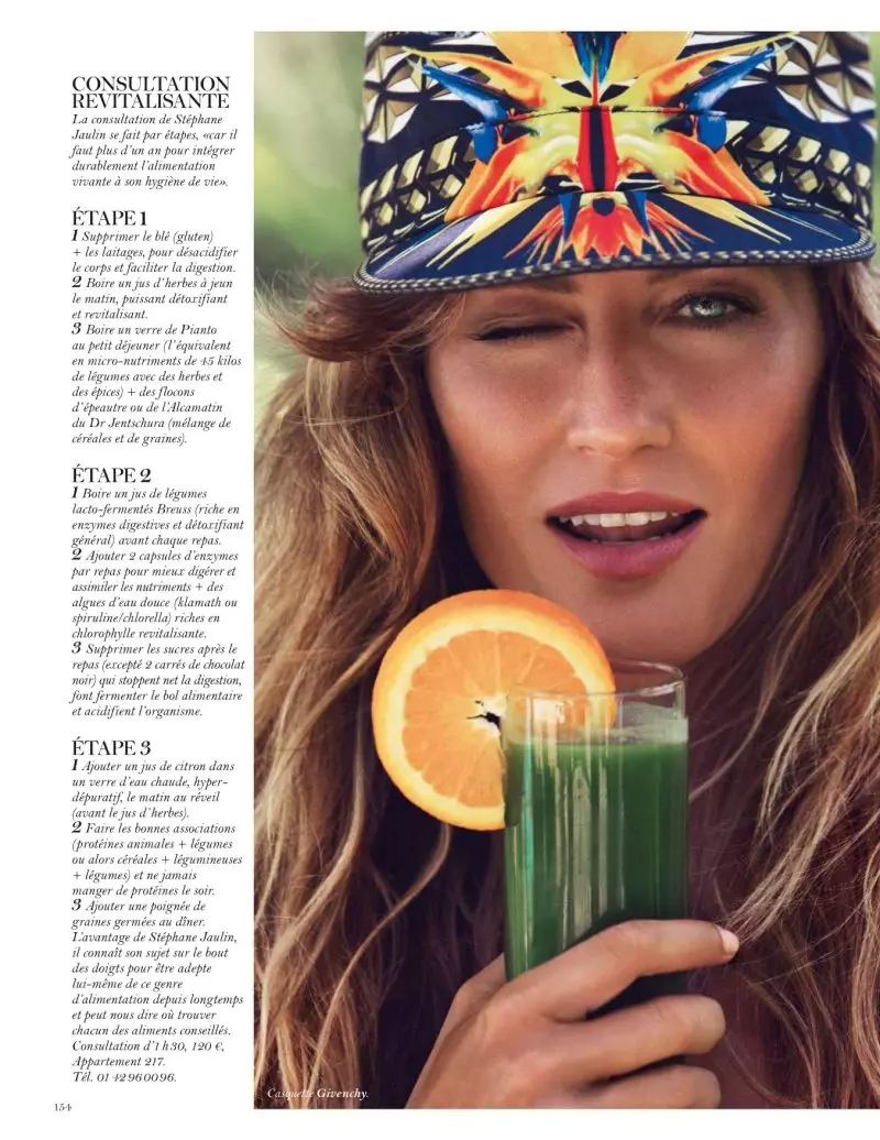 Gisele Bundchen Wows i Vogue Paris' Iuni-Iulai lomiga a Inez & Vinoodh