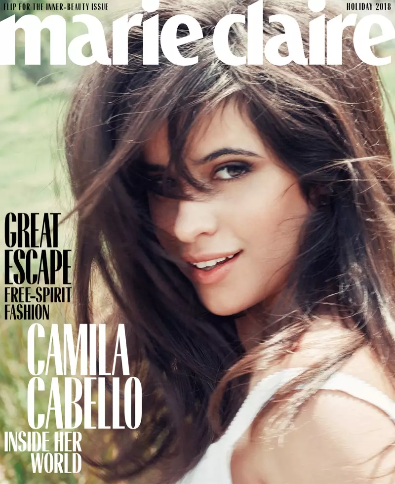 Camila Cabello på Marie Claire US Holiday 2018-omslag